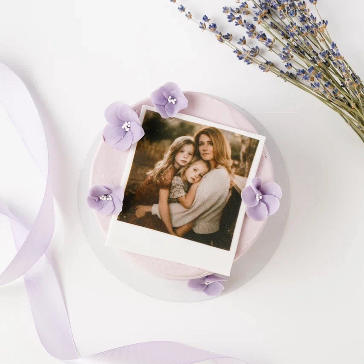 Бенто-торт с фотографией мамы